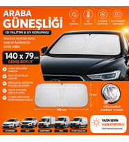 140x79 cm Katlanabilir Araba Ön Cam Güneşliği İç Cam Güneşlik UV Korumalı Isı Yalıtımlı Oto Güneşlik