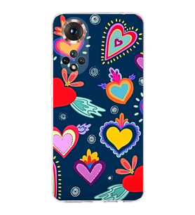 PrintiFy Honor 50 ile Uyumlu Retro Color 3  Kamera Korumalı Şeffaf  Kılıf