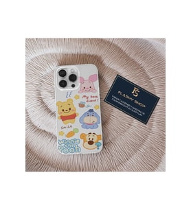 Samsung Galaxy A72 Uyumlu Sevimli Winnie The Pooh Tasarımlı Şeffaf Kılıf