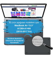 MacBook Air 13 İnç Kılıf A1369 A1466 Uyumlu Hard Case Sert Koruyucu Kapak İnce Hafif Çizilme Korumalı Desenli Baskılı 2010-2017 Karışık
