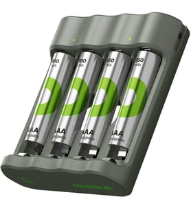 USB Pil Şarj Cihazı 4 Adet 950mAh AAA İnce Pilli Set