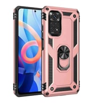 Durukar® Redmi Note 12S Kılıf Sofya Yüzüklü Silikon Kapak - Rose