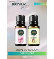 Gül + Kır Çiçeği ( Oda Kokusu Aroma Terapi Buhurdanlık / Difüzör Yağı ) Set 2 Adet x 10 ML