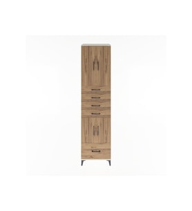 Hyperion Dolap 4 Raflı 5 Çekmeceli 4 Kapaklı 60x44x243 Aytaşı-Çam