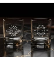 Premium Kutulu Hediyelik 2’li Bourbon Whiskey Reserve İsim Yazılı Bardaklar