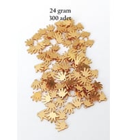 Oya Abiye Bileklik Kolye Pleksi Metalik Plastik Pul Altın Renk 24 gram 300 adet - BNC545