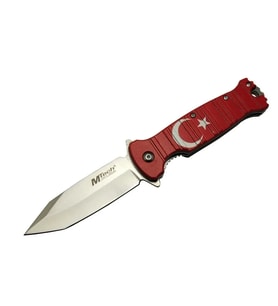4-8-4 Tc Kırmızı Kamp 21,5Cm- Manuel, Ay Yıldız Desenli, Kemerlikli