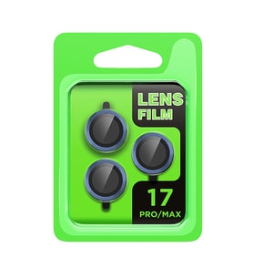 Apple iPhone 17 Pro Raze Metal Kamera Lens - Koyu Mavi