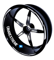 3 Parça Tasarımlı Reflektif Gri Jant Şeridi Sticker Çınar Extreme