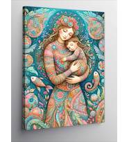 Kanvas Tablo Anne Ve Bebek Motifi