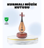 Northcity Enstrüman Şeklinde Müzik Kutusu Lüt Tasarım Melodious Music - Dekoratif Hediyelik