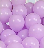 Mor Renk Makaron Balon 10 Adet ( Balonlar Sönüktür)
