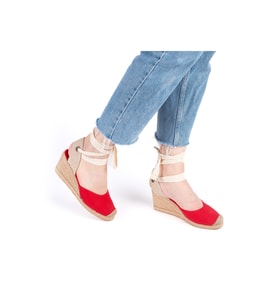 Gerçek Elişi Ipli Espadril Dolgu Topuk Keten Espadril Handmade