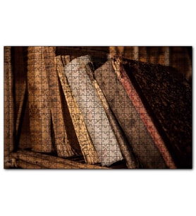 Cakapuzzle Rafta Eski Antika Kitaplar  Puzzle Yapboz MDF (Ahşap) (120 Parça)