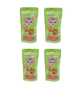 4 Paket Mhauw Kediler İçin Tavuklu Çorba 80 Gr 