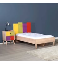 Rainbow Tek Kişilik Karyola-Sonoma-Renkli 105x106x206 cm (GxYxD)