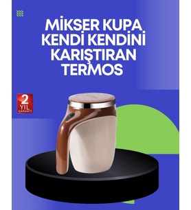 USB Şarjlı Elektrikli Karıştırıcı Kupa – Sıcak & Soğuk İçecekler için
