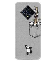 INFINIX Zero 8 Kılıf Silikon Desen Pandalar 1798