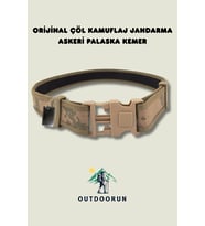 Orijinal Çöl Kamuflaj Jandarma Askeri Palaska Kemer