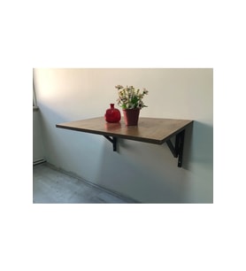 Duvara Monte Katlanır Sehpa Çay Seti sehpa Balkon ve Teras sehpası 50x70cm