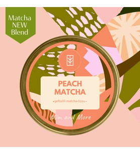 Mim and More Peach Matcha - Şeftali Matcha 25 Gr