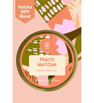 Peach Matcha - Şeftali Aromalı Matcha, 25 gr
