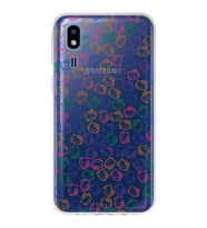 Samsung Galaxy A2 Core Uyumlu Kapak Hello Kitty Tasarımlı Şeffaf Silikon Kılıf