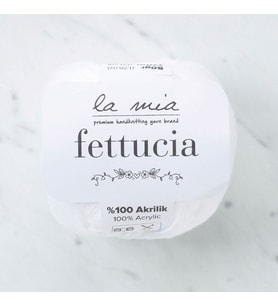 La Mia Fettucia Beyaz El Örgü İpi - L001 - 33877