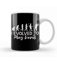 Evolved To Play Darts Dartist Dart Player Team Throwing Kupa Bardak Porselen