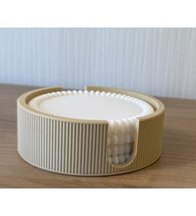 Modern Tasarım Bardak Altlığı Seti (4 lü/6 lı) - 3D Yazıcı Özel Standlı Mutfak Dekoru