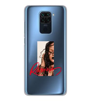 Xiaomi Redmi NOTE 9 Uyumlu Rihanna Tasarımlı Şeffaf Telefon Kılıfı