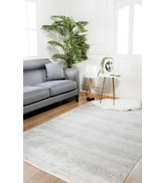 Dijital Kaymaz Yıkanabilir Beyaz Minimalist Salon Halısı Mutfak Halısı Koridor Halısı Yolluk HLN750