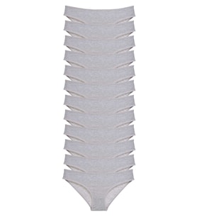 Mulvxbrf Brf02 12 Adet Süper Eko Set Likralı Kadın Slip Külot Gri (Mulvix)