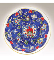Kütahya Porselen 10 cm El Dekoru Tabak Dekor No 013884 (Karışık)