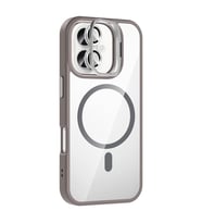 Joko Apple İphone 16 Plus Remim Lensli Magsafe Standlı Kapak - Titan Gri