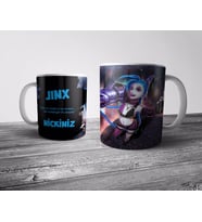 Pixxa  JINX Kişiye Özel İsimli Kupa Bardak (League of Legends, LOL)