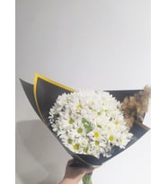 Beyaz Papatyalar Çiçek Buketi