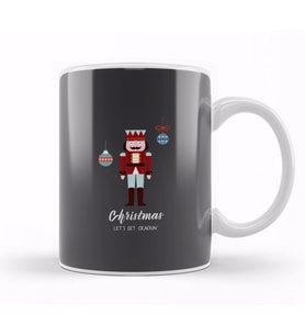 Nutcracker Funny Christmas Kupa Bardak Porselen