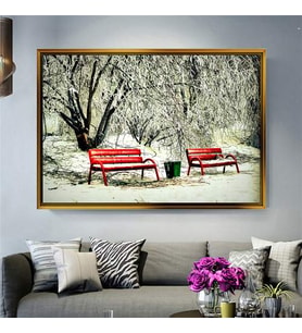 Altın Çerçeveli dekoratif tablo l505 (Gold)
