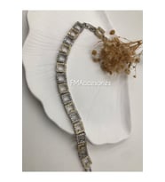 Kadın Bileklik Zirkon Taşlı Kadın Kare Zincir Bileklik Gold Silver Renk Şık Tasarım 18+2 Kutulu