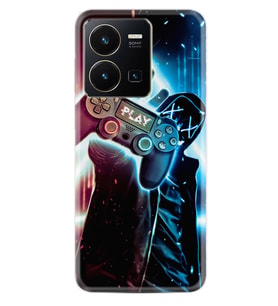 Vivo Y22 Kılıf Silikon Desen Özel Seri Play Me 1757