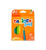Carioca Baby Jumbo Üçgen Kuru Boya Kalemi 10 Renk 2+ Yaş 