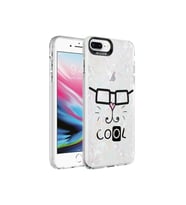 Apple iPhone 7 Plus Uyumlu Kılıf Mermer Desenli Zore Marbello Kapak (Beyaz)