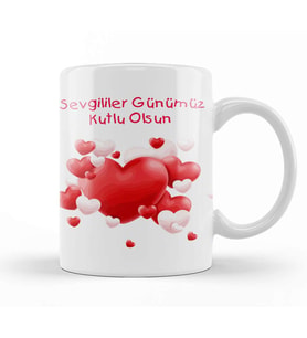 Sevgililer Günü Sevgiliye Hediye 0206 Kupa Bardak Porselen