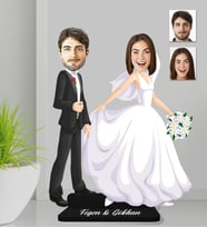 Kişiye Özel Gelin Dağmat Ahşap Biblo-7