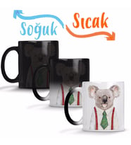 Koala Graphic Sihirli Kupa Bardak Porselen