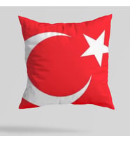 Türkiye Bayrağı Baskılı Yastık