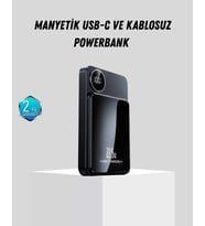 Manyetik Güç Bankası 15w Kablosuz 20w Pd Hızlı Şarj