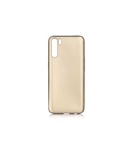 Oppo Reno 3 Uyumlu Kılıf Zore Premier Silikon Kapak (Gold)
