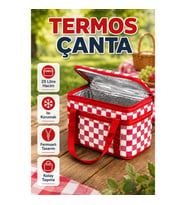 25 Litre Termos Çanta – Isı Korumalı Fermuarlı Geniş Hacimli Taşıma Çantası